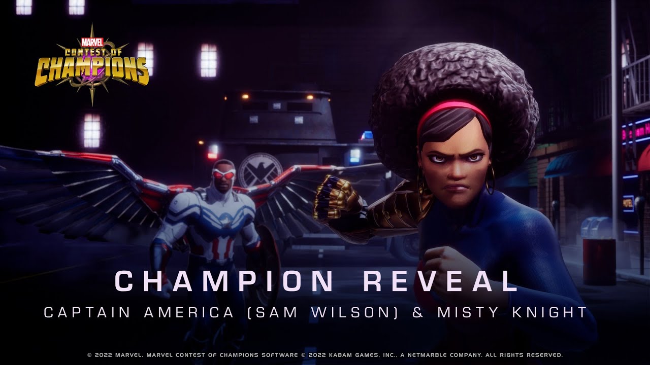Captain America (sam Wilson) & Misty Knight In Safe Haven : Marvel Contest Of Champions