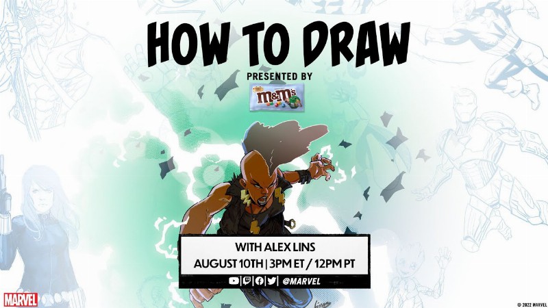 How To Draw Storm With Alex Lins : Marvel Live