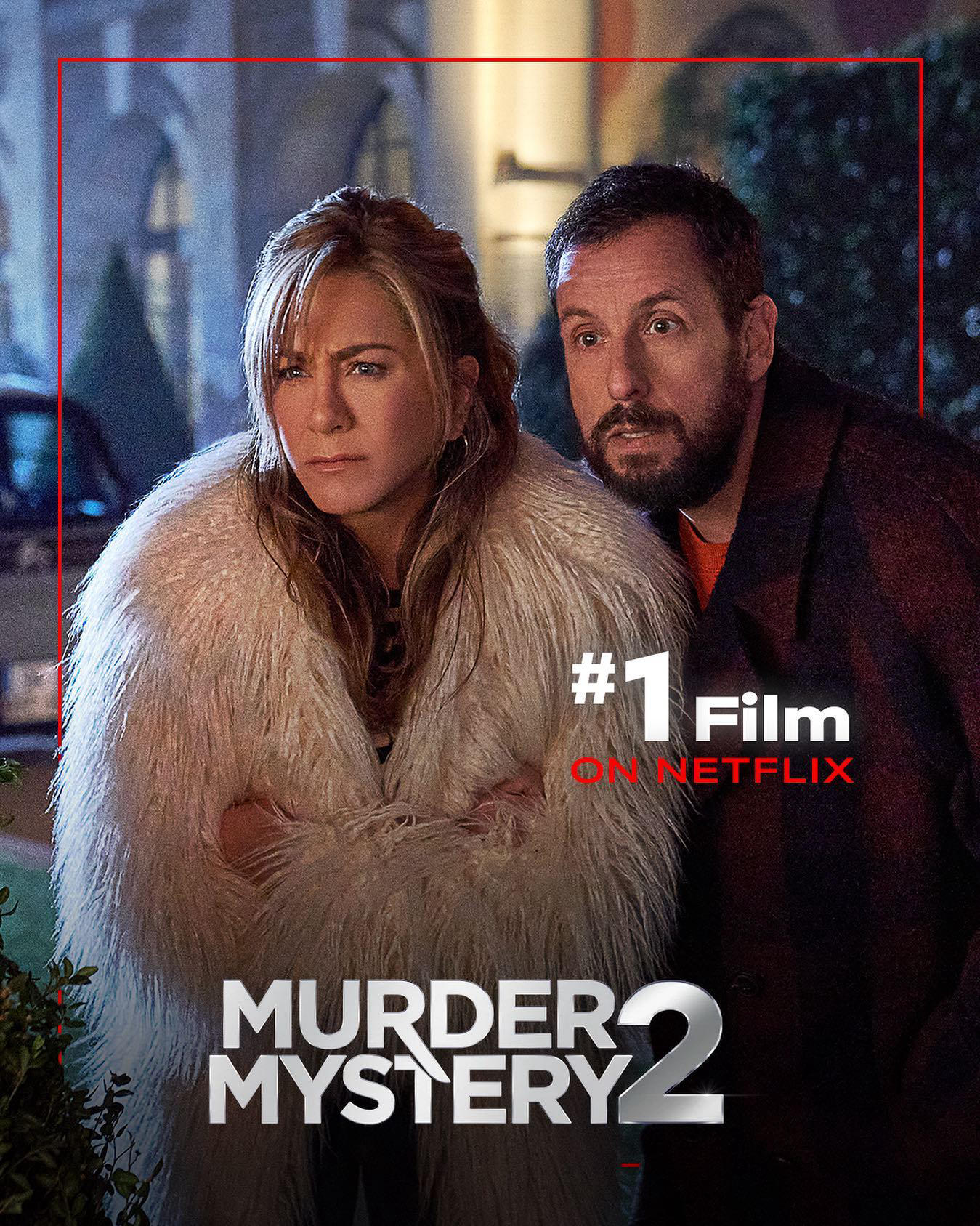 Murder Mystery 2 debuted in the #1 spot on the English Films List