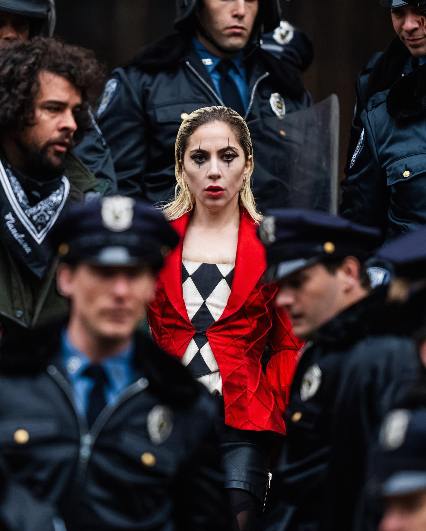 New look at Lady Gaga’s Harley Quinn on the set of Joker