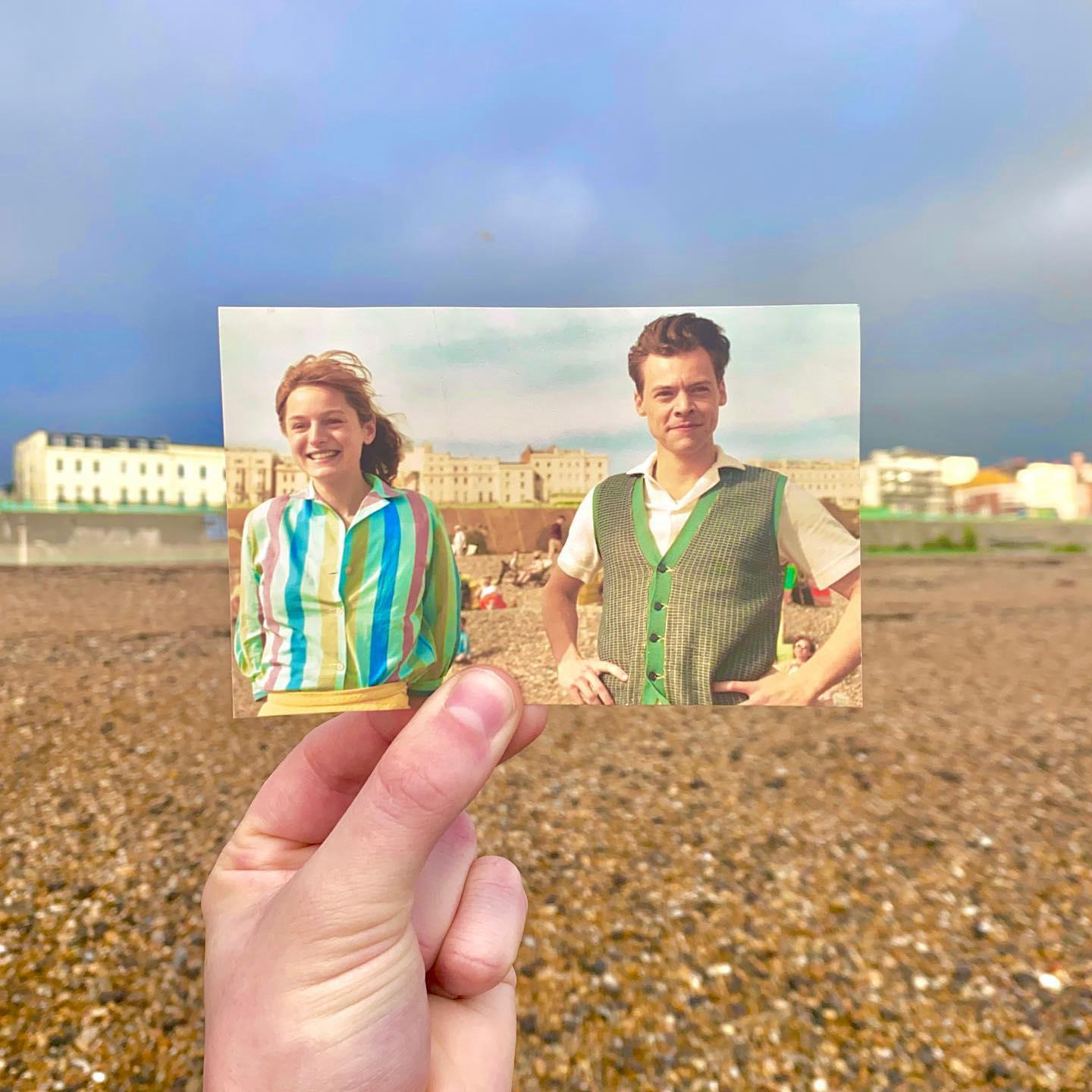 Prime Video - Tom and Marion at the beach, captured by #steppingthroughfilm