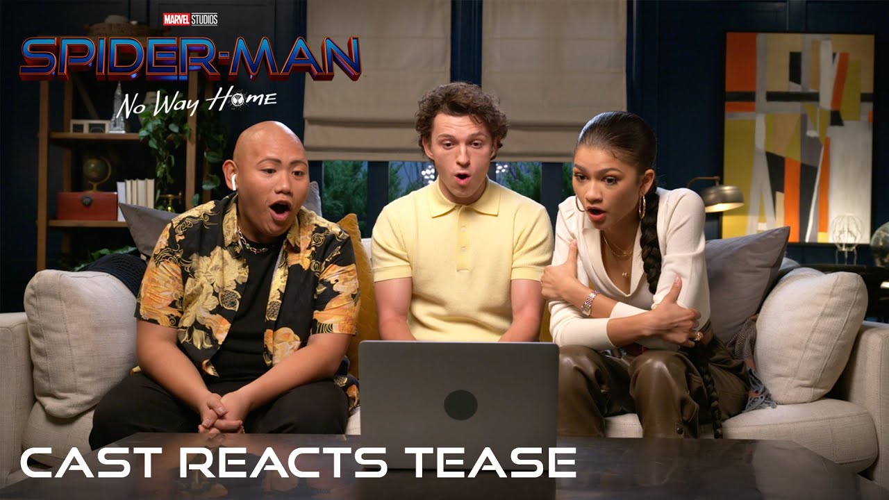 image 0 Spider-man: No Way Home - Cast Reacts Tease : #shorts